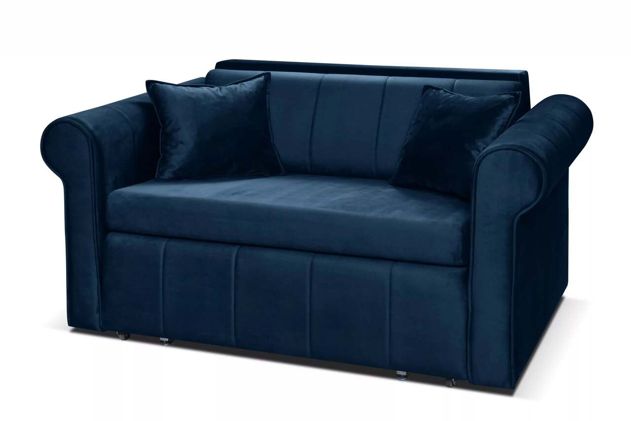 Sofa LAVI, mėlyna, 161x94x84 cm
