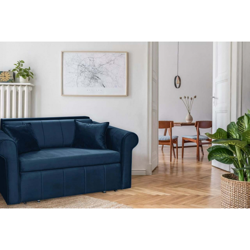 Sofa LAVI, mėlyna, 161x94x84 cm