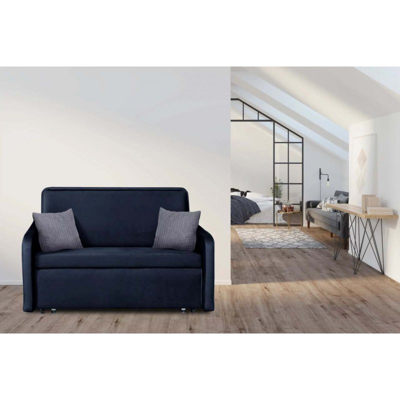 Sofa PIRI, mėlyna, 132x93x84 cm