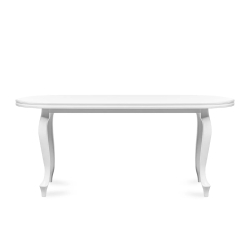 Stalas ALTI, baltas, išskleidžiamas, 160-200x90x76,5 cm