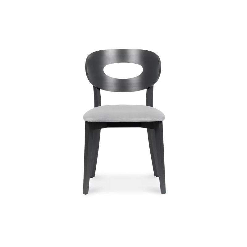 Kėdė TANIR, grafito/pilka, 47x45x80 cm