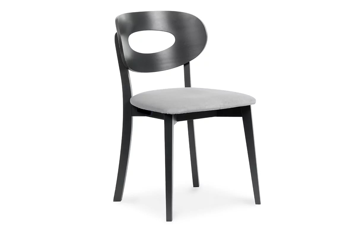 Kėdė TANIR, grafito/pilka, 47x45x80 cm