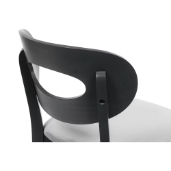 Kėdė TANIR, grafito/pilka, 47x45x80 cm