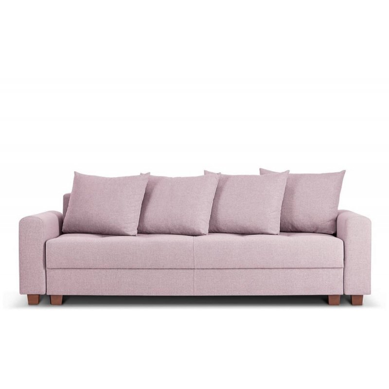 Sofa REVI, rožinė, 233x100x88 cm