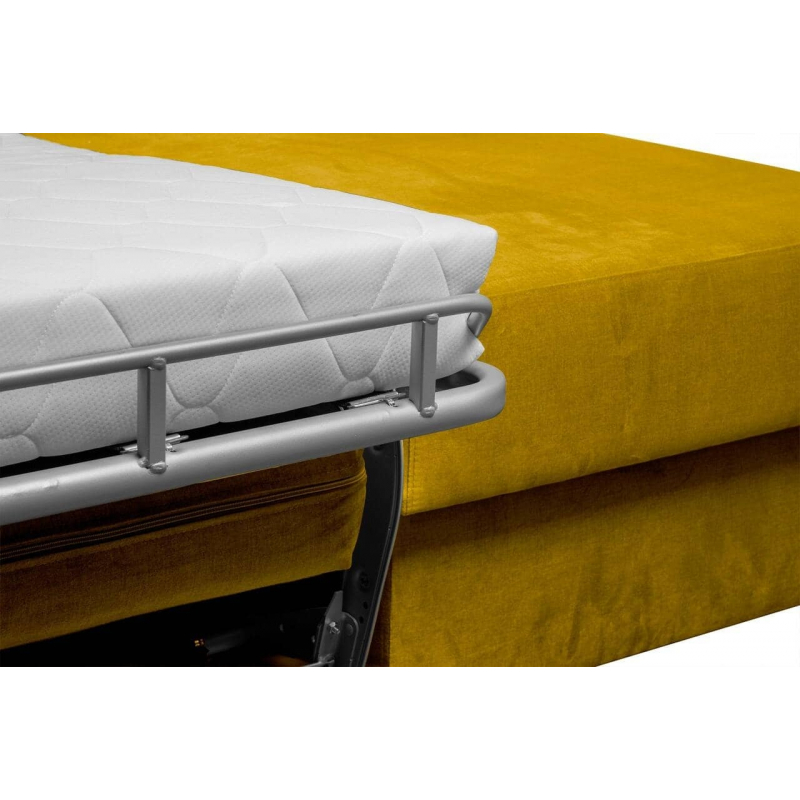 Minkštas kampas ALOP, geltonas, kairinis/dešininis, 292x185x98 cm