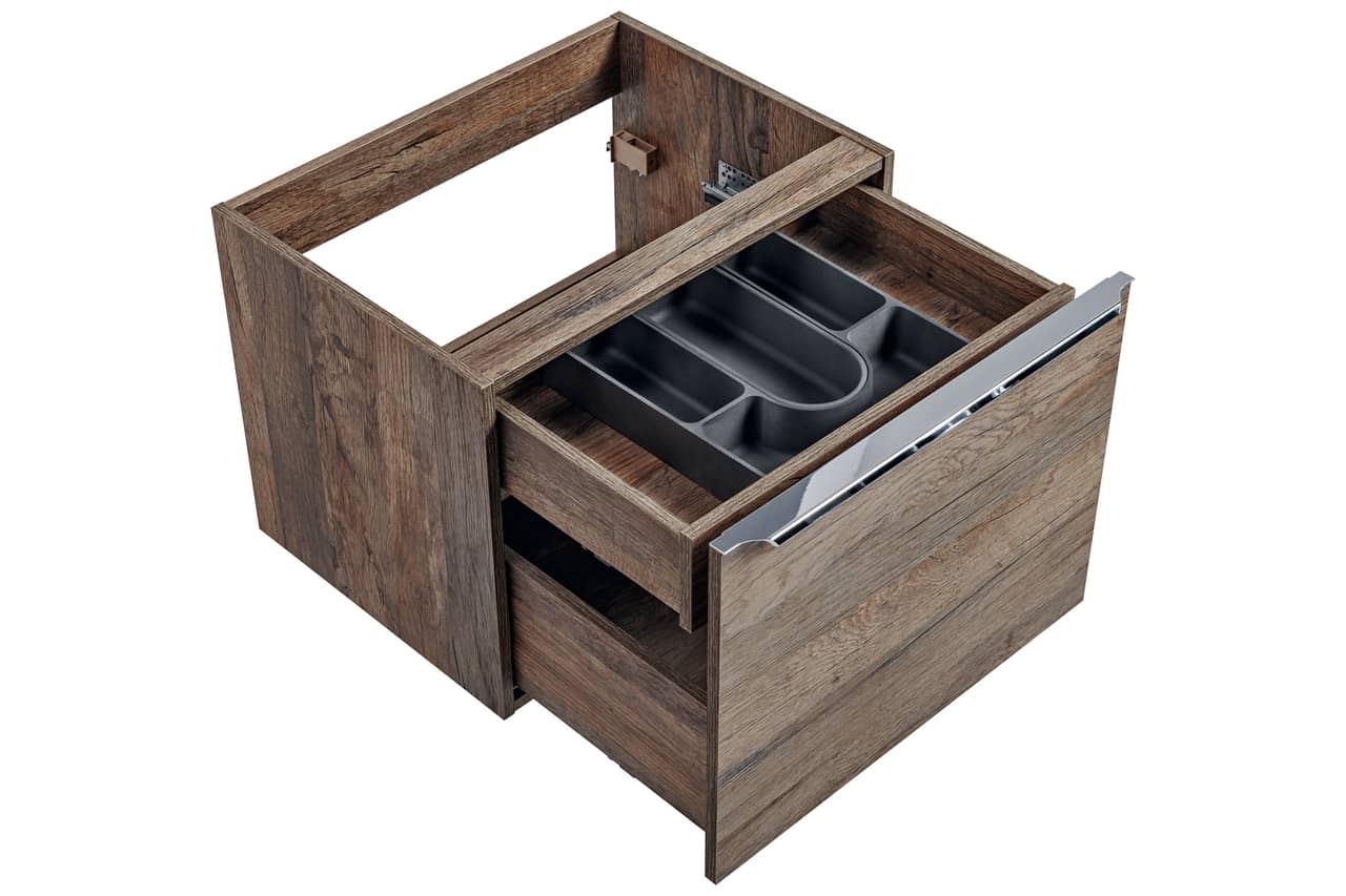 Pakabinama vonios spintelė su praustuvu 826 SANTA OAK