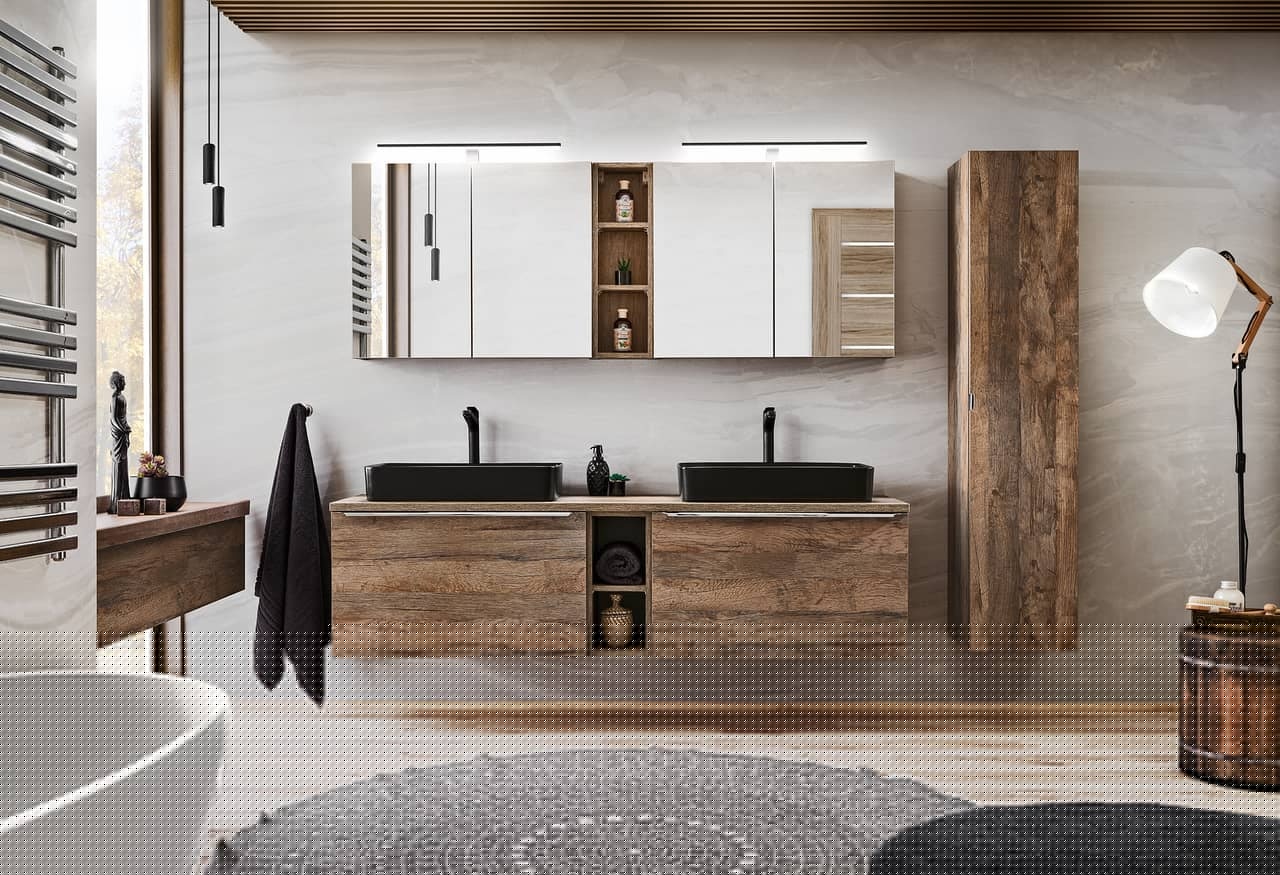 Vonios komplektas SANTA OAK 180A