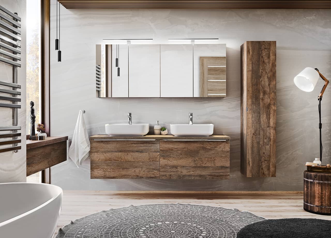 Pakabinama vonios spintelė 826 SANTA OAK