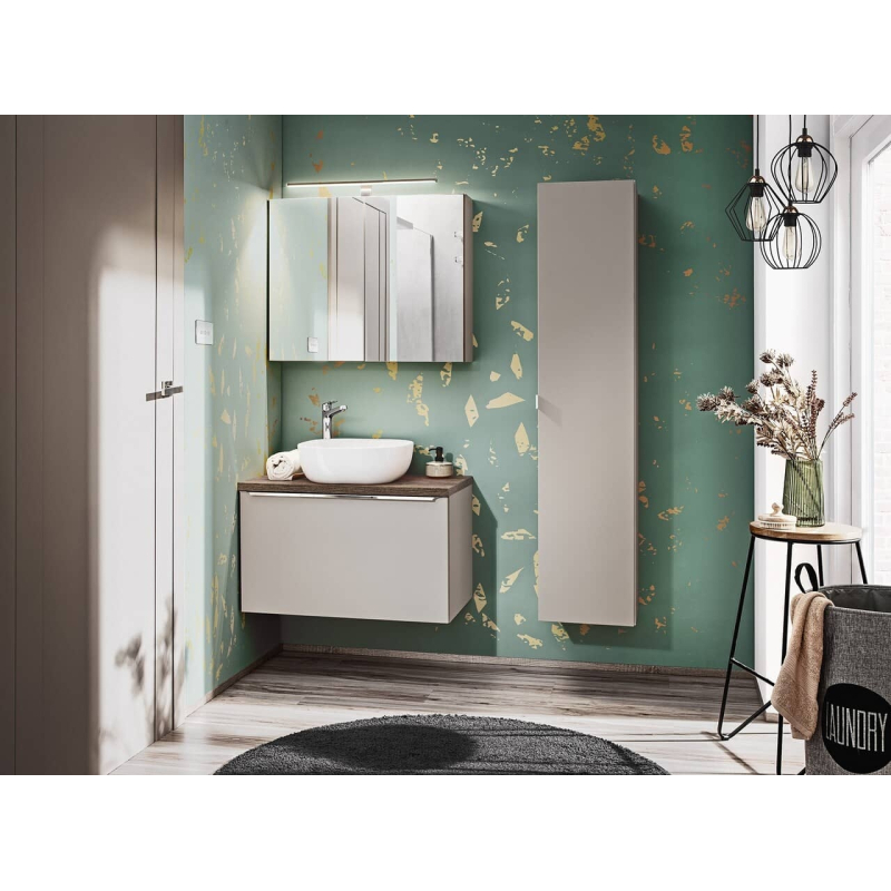 Pakabinama vonios spintelė su praustuvu 828 SANTA TAUPE