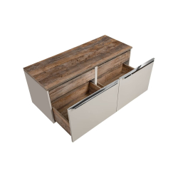 Pakabinama vonios spintelė su praustuvais 826D SANTA TAUPE