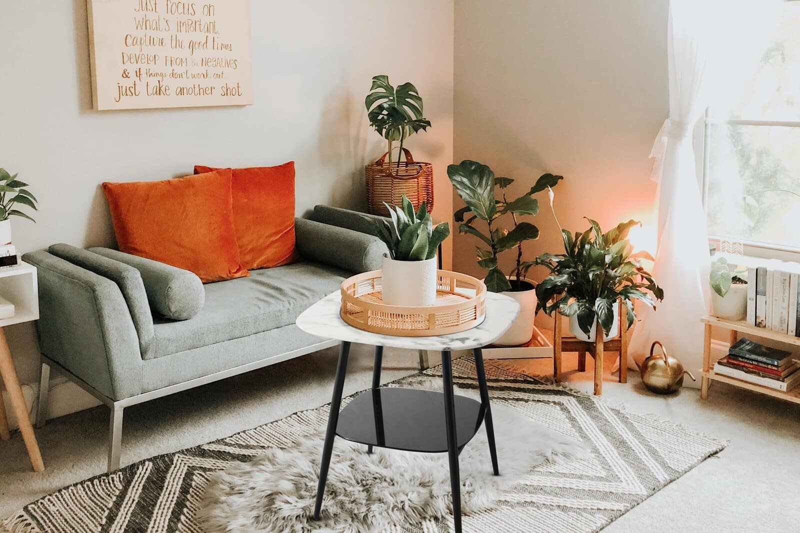 Žurnalinis staliukas 210, 55x55x55 cm