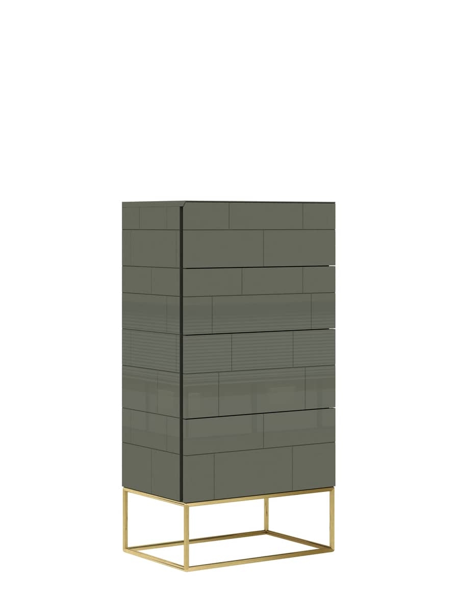 Komoda ROSHILL RH03, 59,5x39,5x117 cm