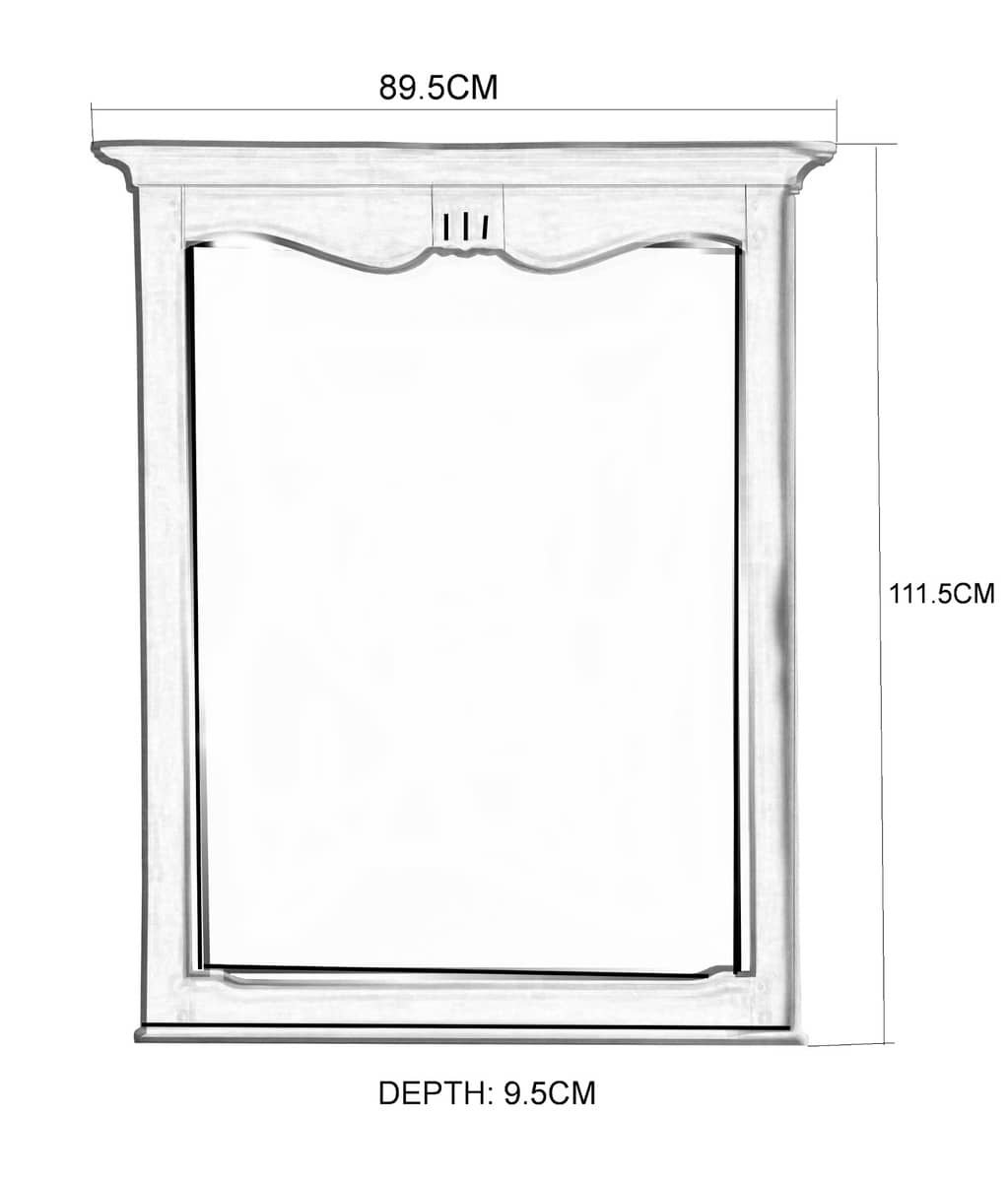 Pakabinamas vedrodis VENEZIA BIANCO, 90x10x112 cm