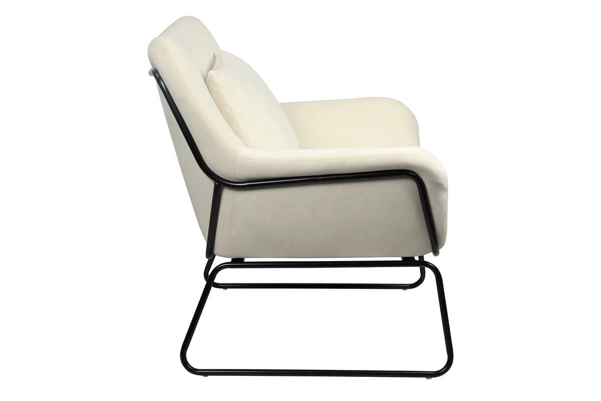 Fotelis 967, kreminis, 68x75x82 cm