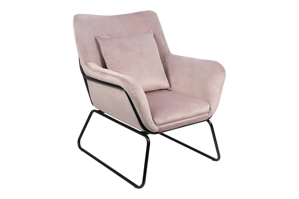 Fotelis 967, rožinis, 68x75x82 cm