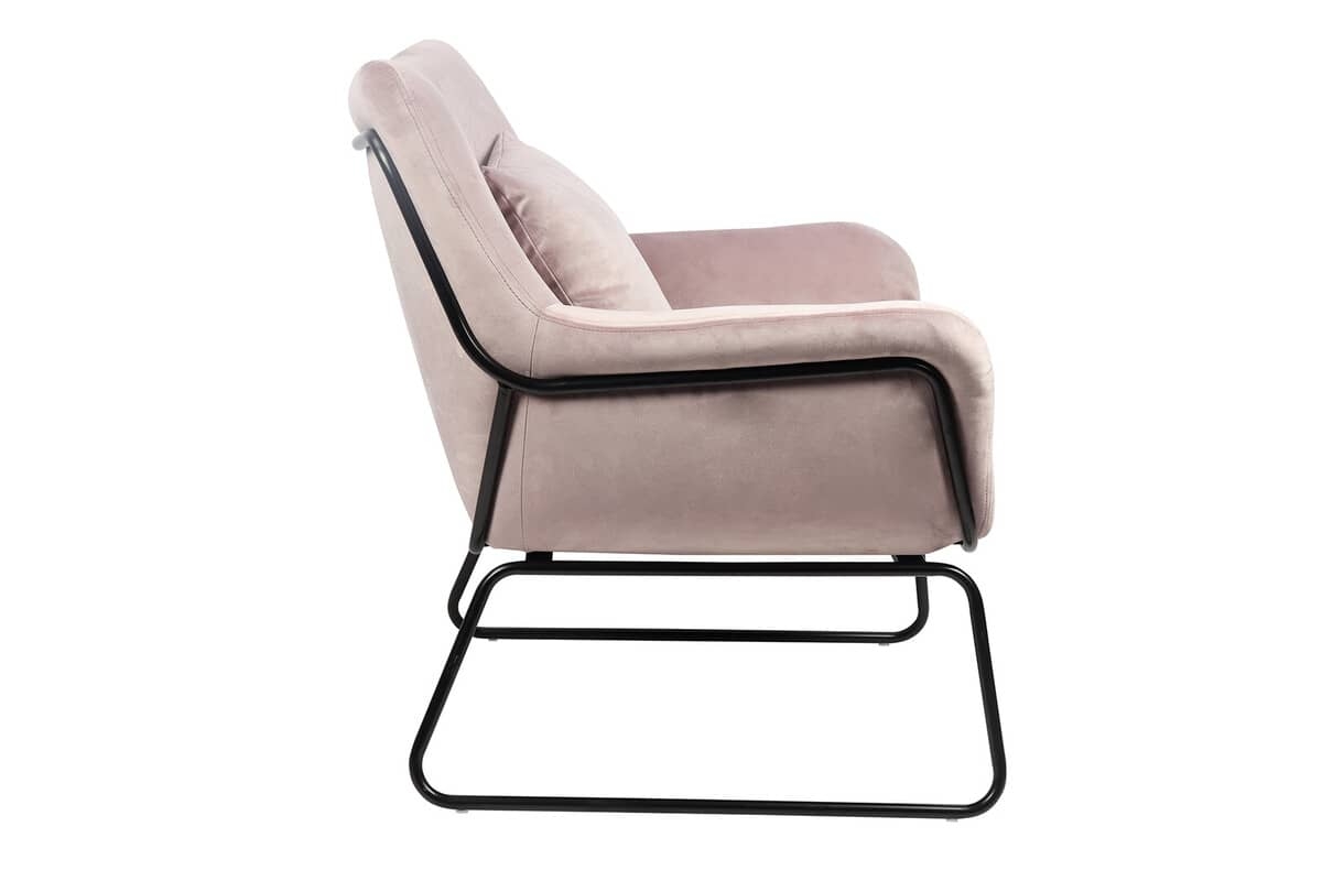 Fotelis 967, rožinis, 68x75x82 cm
