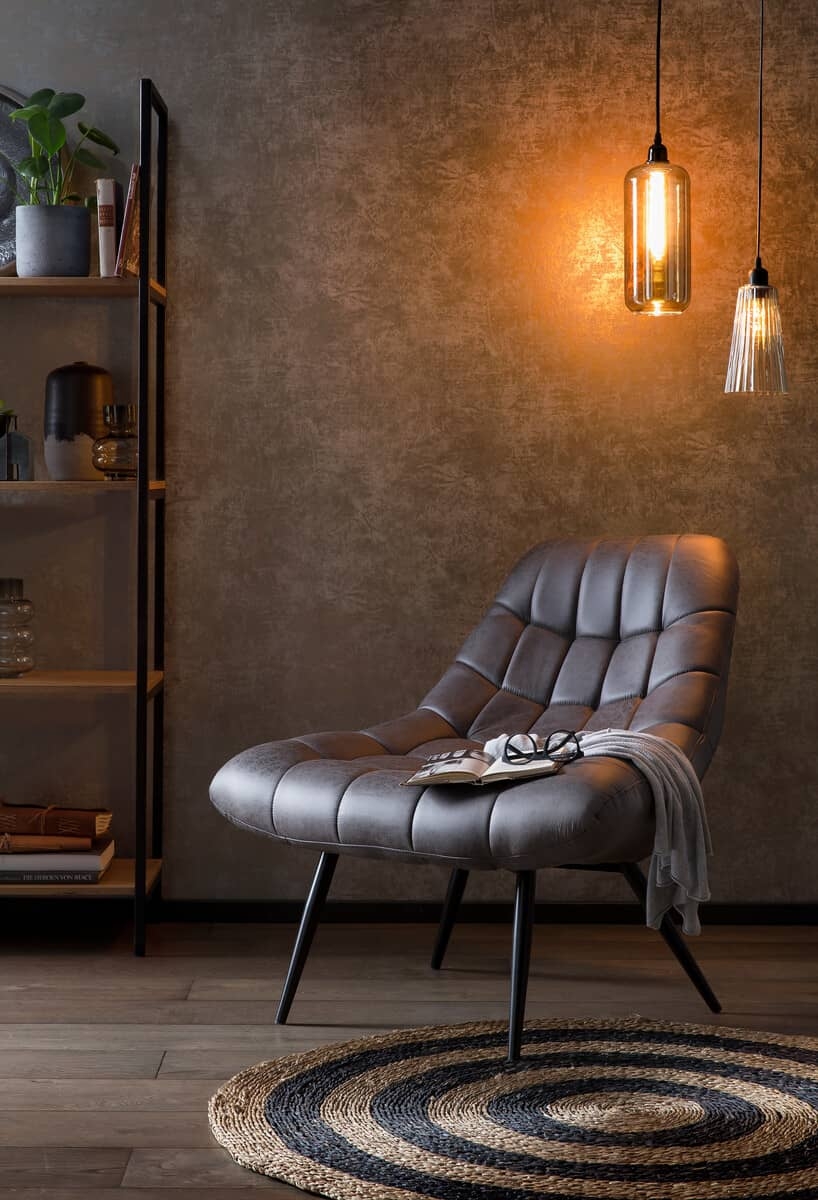 Fotelis 397, pilkas, 76x86x86 cm