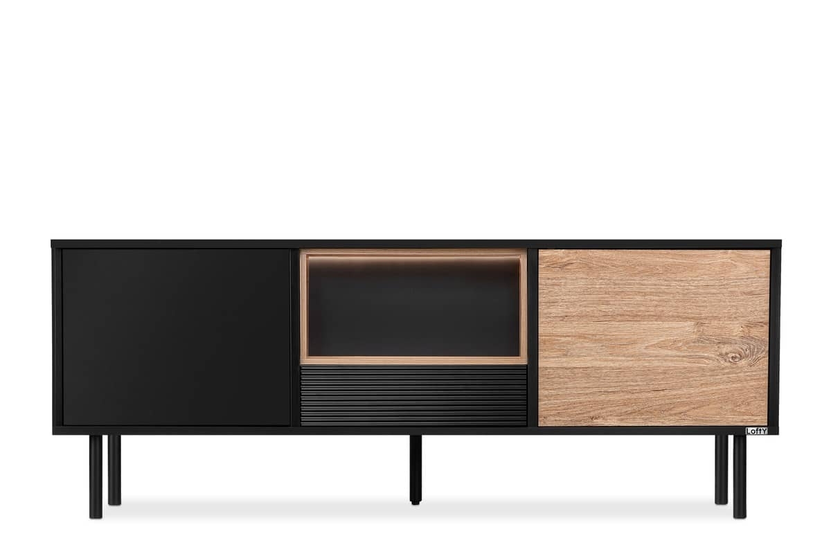 TV staliukas LOFTY OAK, 151x41x58 cm