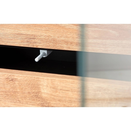 Vitrina LOFTY GRAFIT, 102x41x174 cm