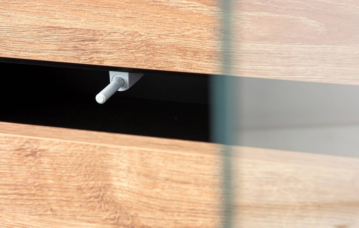 Vitrina LOFTY GRAFIT, 102x41x174 cm