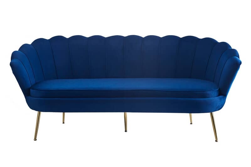 Sofa 271, mėlyna, 180x76x78 cm