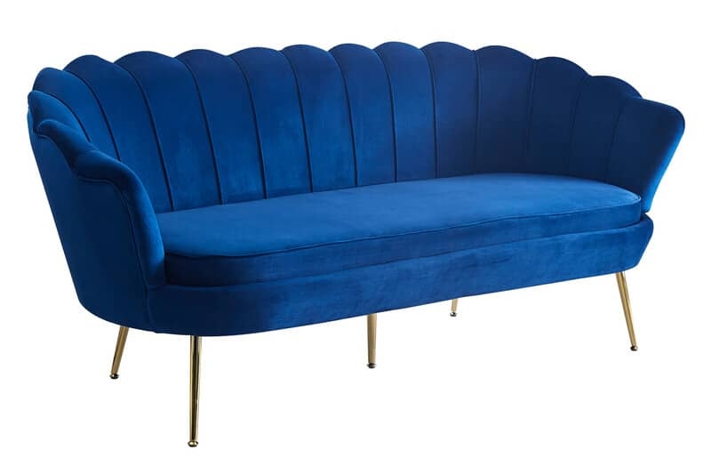 Sofa 271, mėlyna, 180x76x78 cm