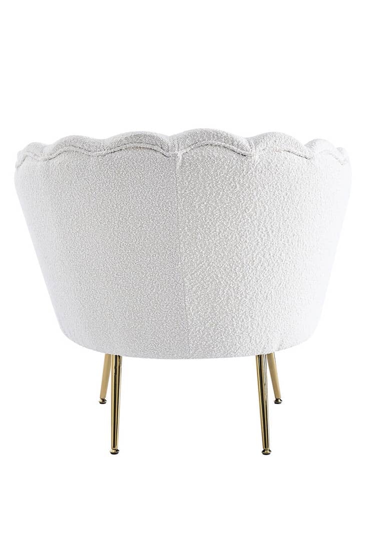 Fotelis 168, baltas, 76x76x78 cm