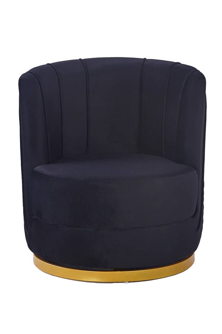 Fotelis SF371, juodas, 68x57x77 cm