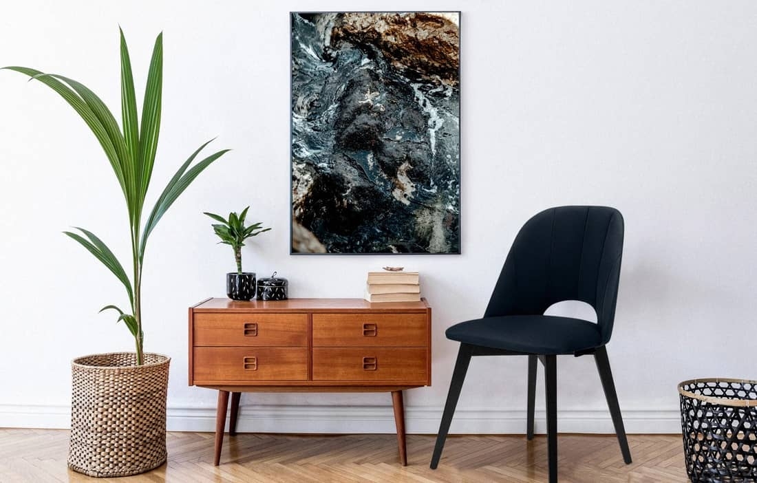 Kėdė BOVI, mėlyna, 48x44x86 cm