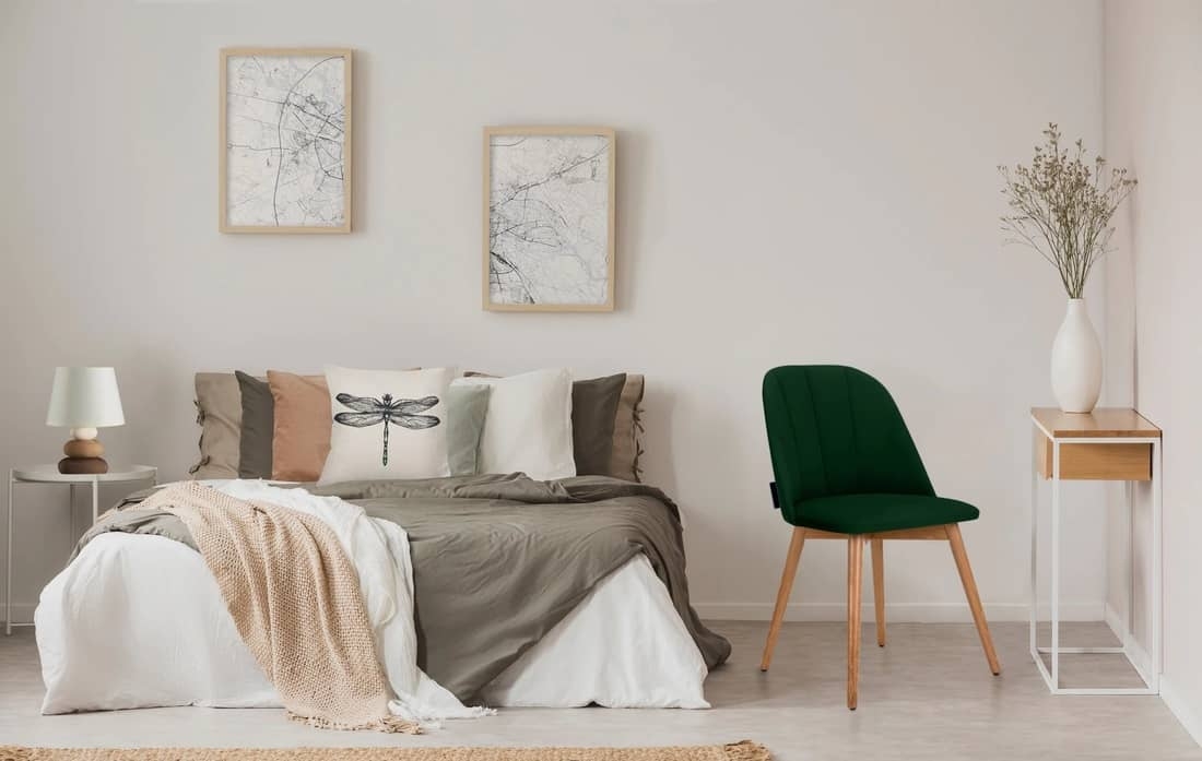 Kėdė BAKER, žalia, 48x44x86 cm