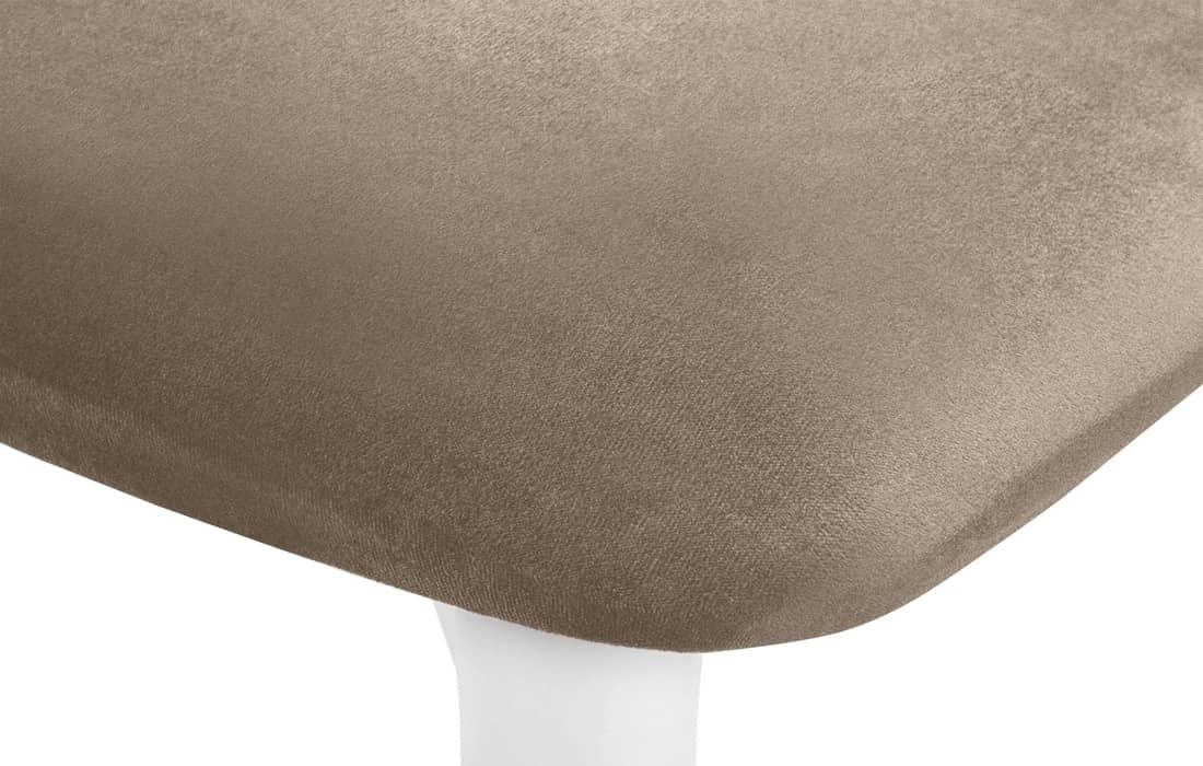 Kėdė RABO, smėlio/balta, 47x45x79 cm