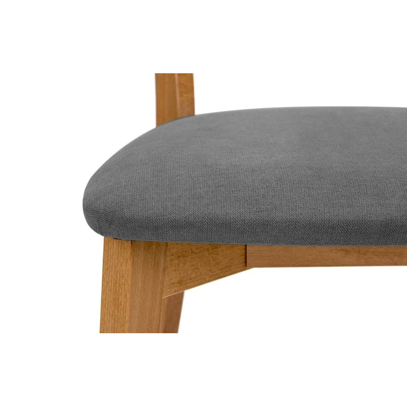 Kėdė VINI, pilka/ąžuolo, 47x45x80,5 cm