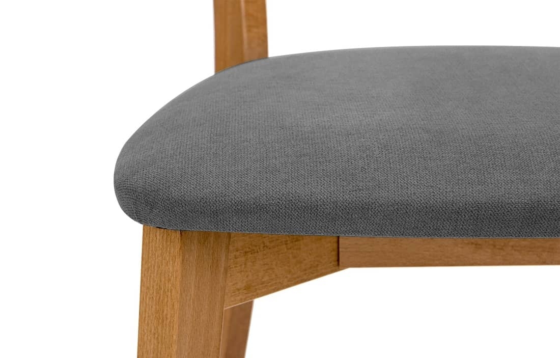 Kėdė VINI, pilka/ąžuolo, 47x45x80,5 cm