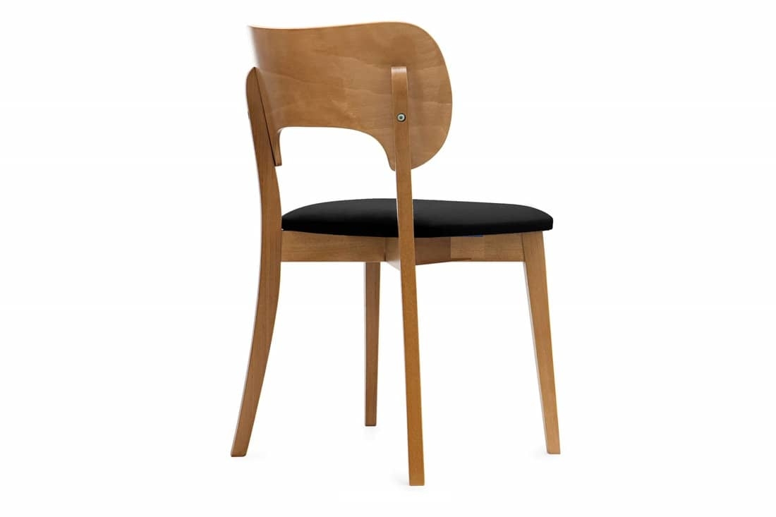 Kėdė LYCA, juoda/ąžuolo, 47x45x80,5 cm