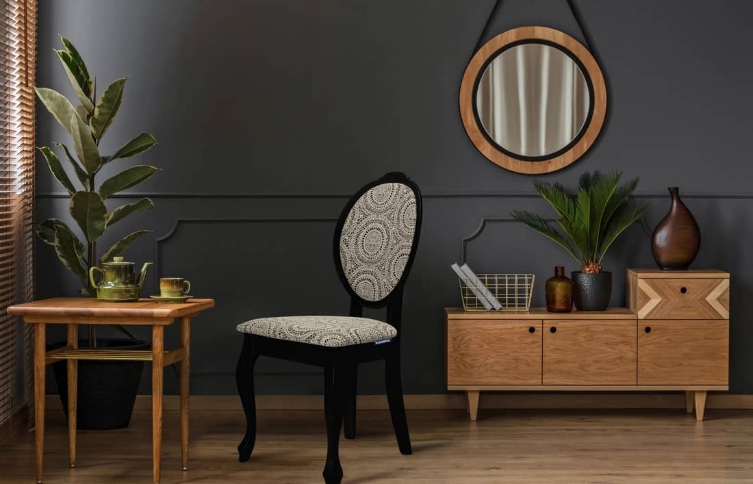 Kėdė MEXA, juoda, 47x44x96 cm