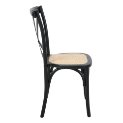 Kėdė KENA, juoda, 48x52x89 cm