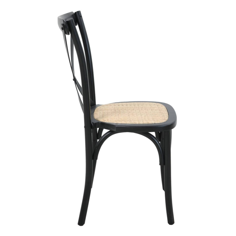 Kėdė KENA, juoda, 48x52x89 cm