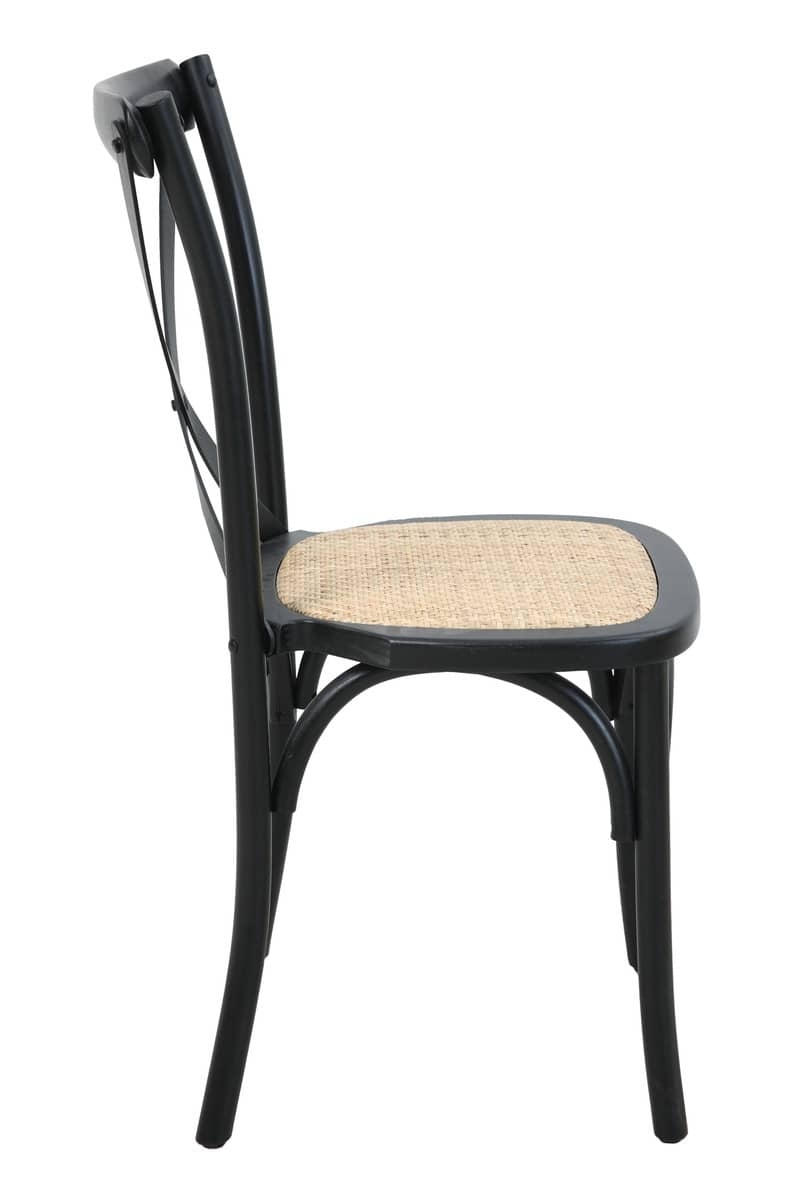 Kėdė KENA, juoda, 48x52x89 cm