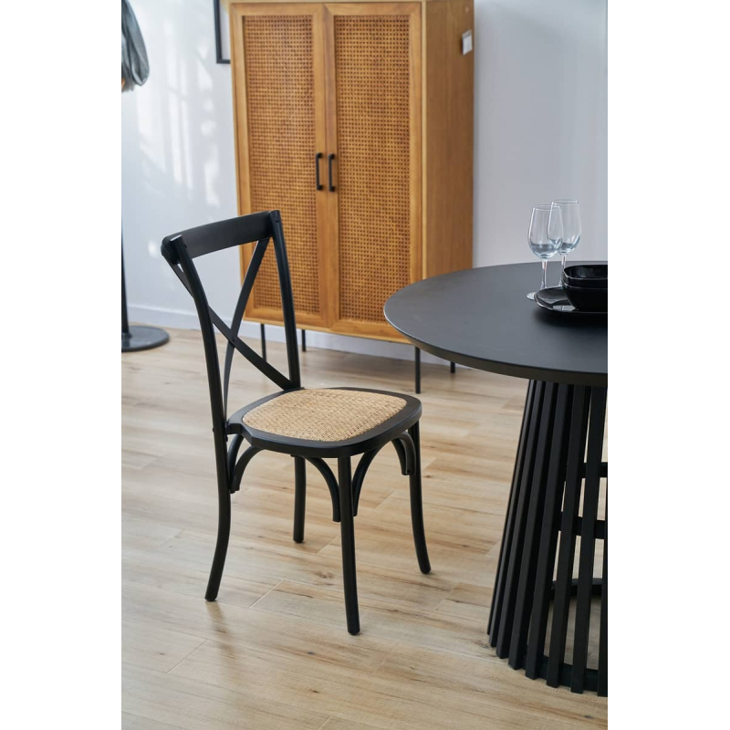 Kėdė KENA, juoda, 48x52x89 cm