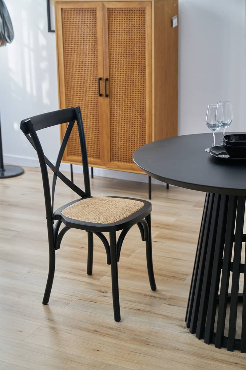 Kėdė KENA, juoda, 48x52x89 cm