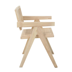 Kėdė KENA, šviesaus medžio, 52x58x78 cm
