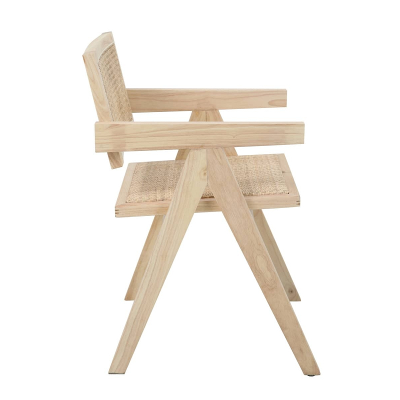 Kėdė KENA, šviesaus medžio, 52x58x78 cm