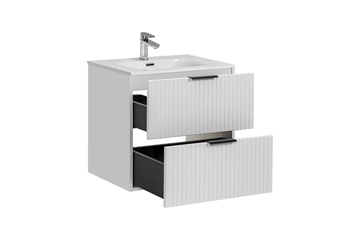 Pakabinama vonios spintelė su praustuvu 826 ADELO WHITE