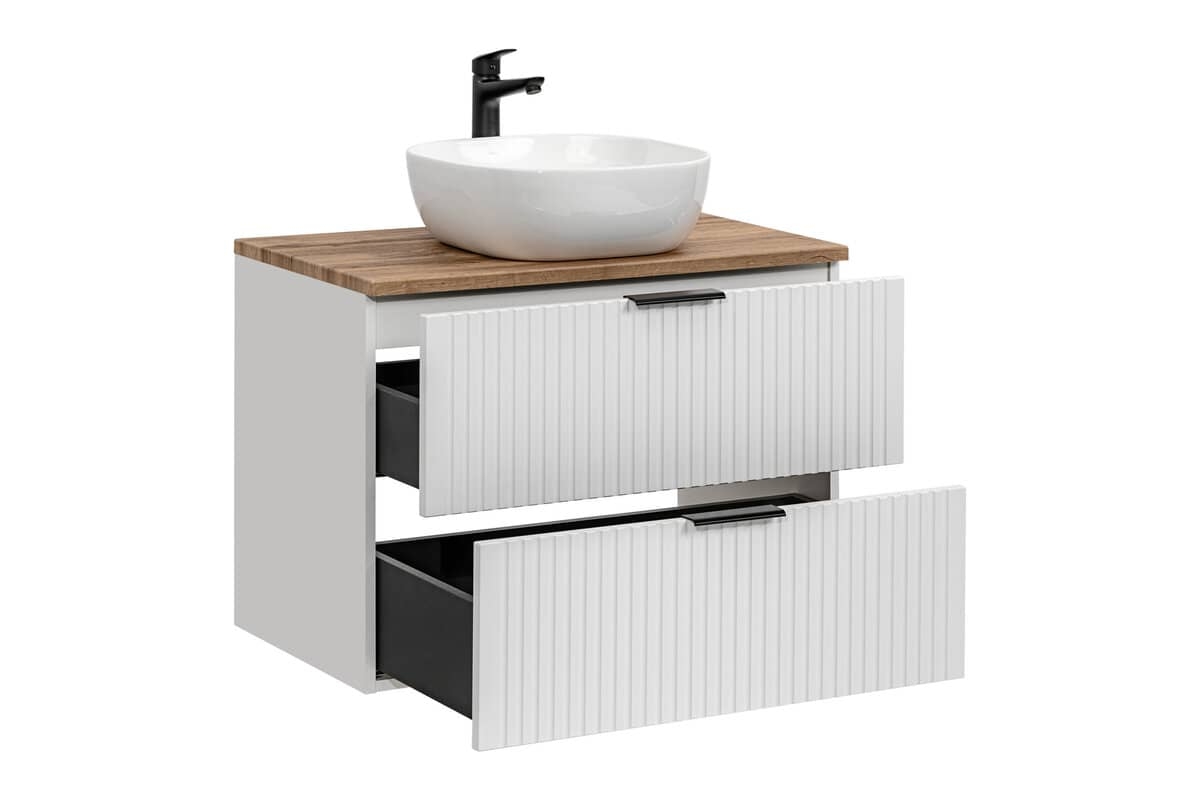 Pakabinama vonios spintelė su praustuvu 828A ADELO WHITE