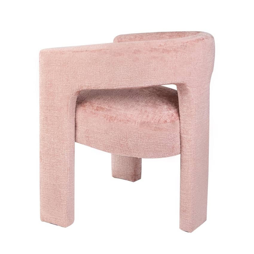 Minkšta kėdė LEITH, rožinė, 59x56x75 cm