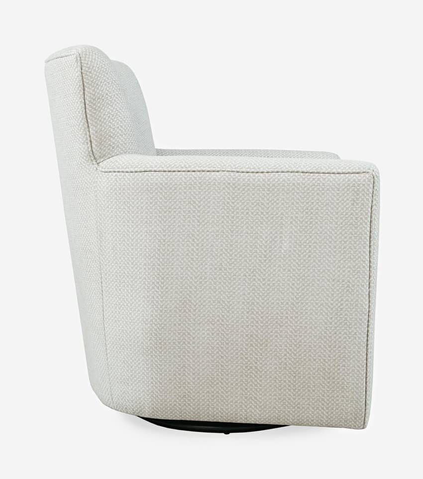 Pasukamas fotelis LEITH, šviesiai pilkas, 83x77x90 cm