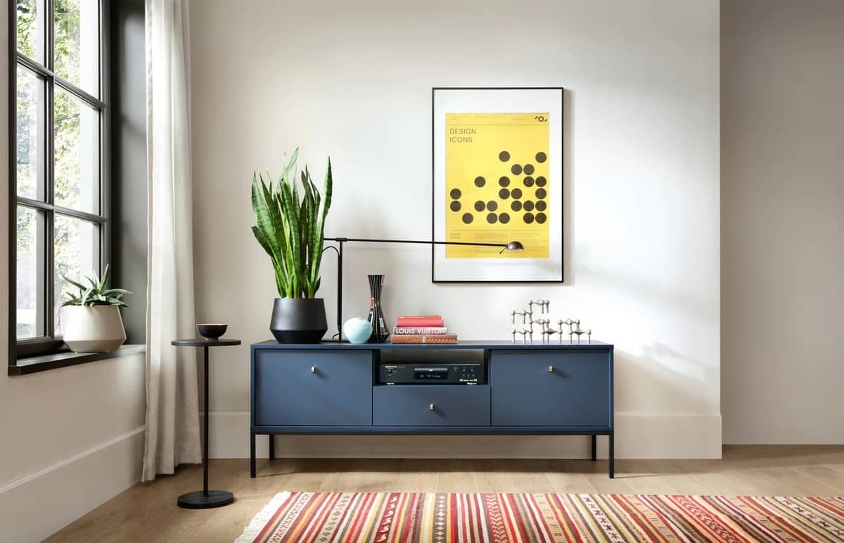 TV staliukas GEMA, mėlynas, 154x39x56 cm