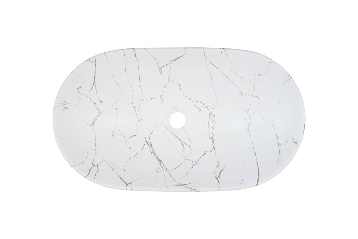 Pastatomas praustuvas LENI, baltas, 62x36x16 cm