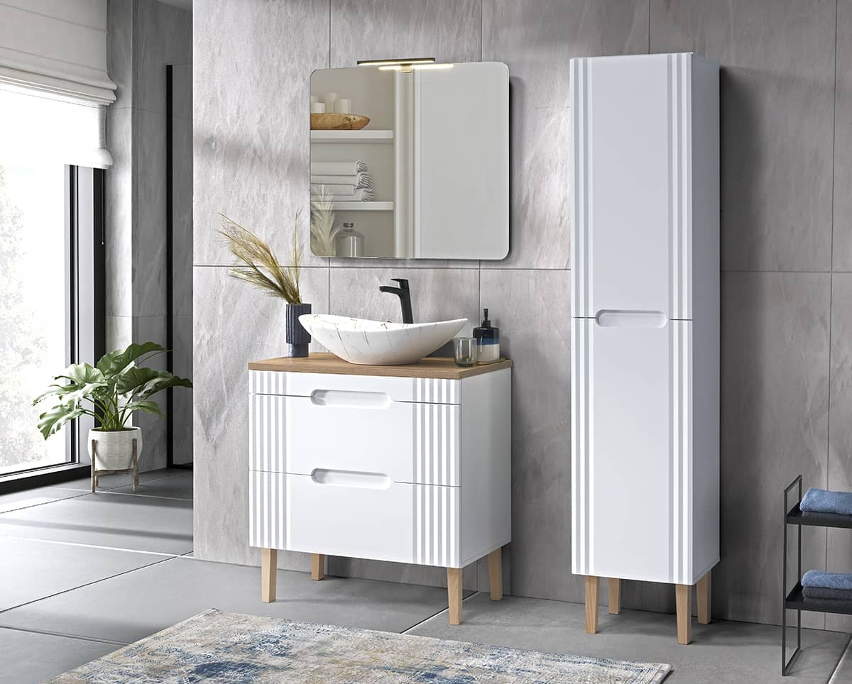 Vonios komplektas FIJI WHITE 80A