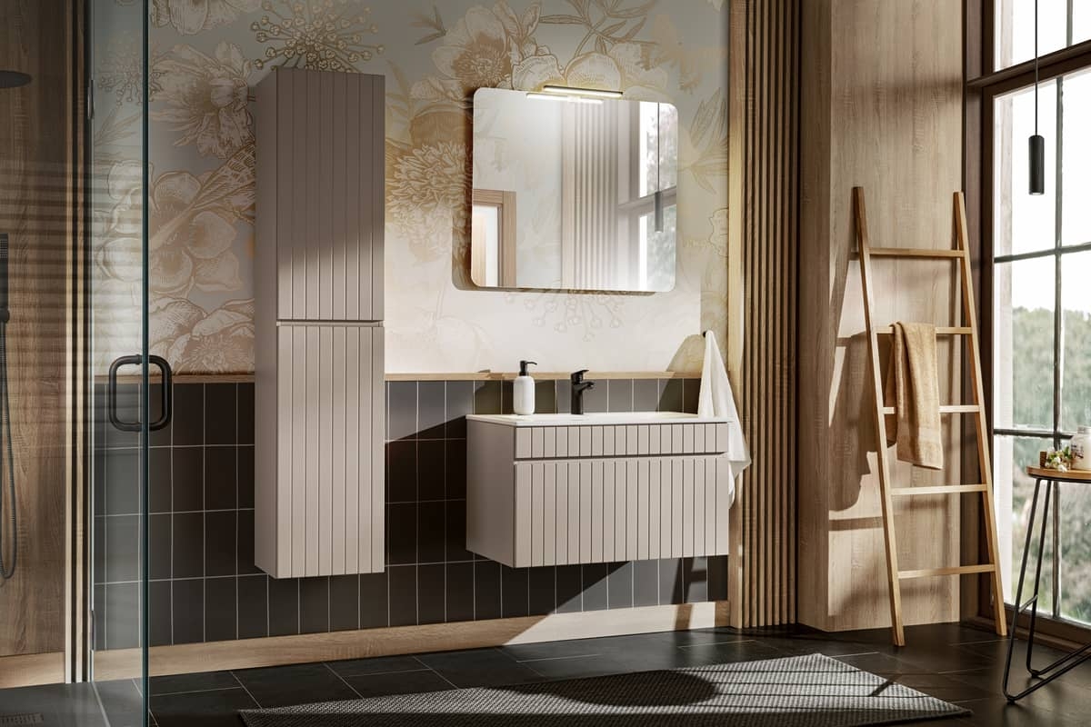 Pakabinama vonios spintelė su praustuvu 826 ICON CASHMERE